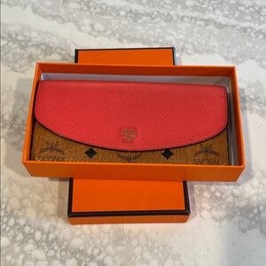 MCM Coral Leather Women's Wallet